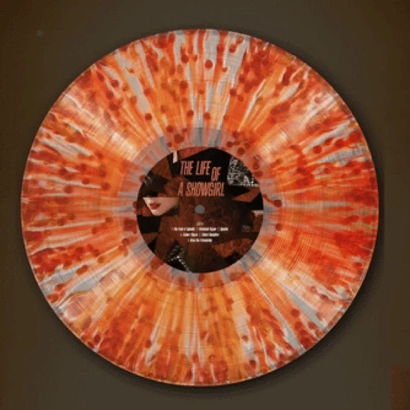 Life of a Showgirl Tiny Bubbles Champagne Red Lipstick & Lace Transparent Vinyl - Picture 5 of 5